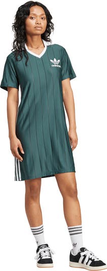 adidas Adicolor 3-Stripes Pinstripe Recycled Polyester Dress