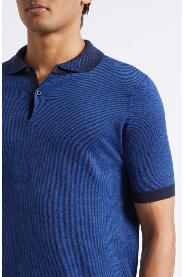 Grenock Merino Wool Polo Sweater, Alternate, color, MIDNIGHT BLUE