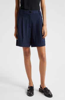 Ganni Sky Captain Cuff Walking Shorts