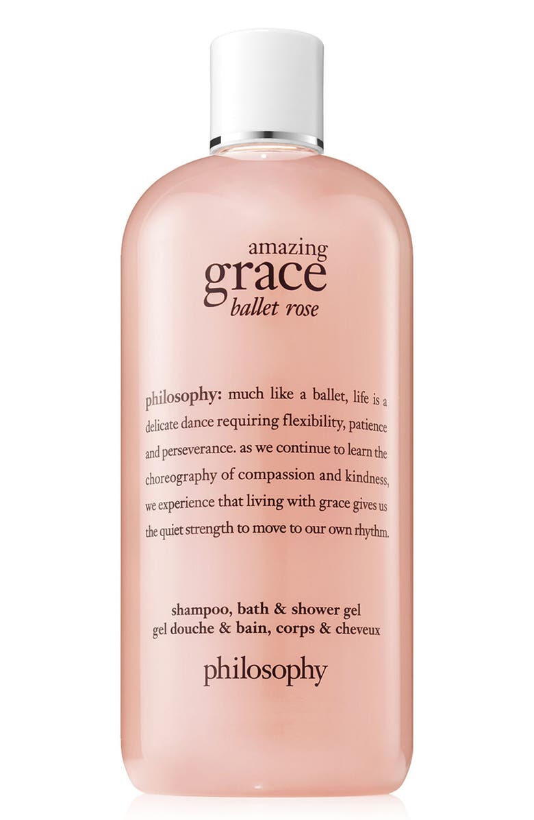 philosophy amazing grace ballet rose shampoo, bath & shower gel, Main, color,