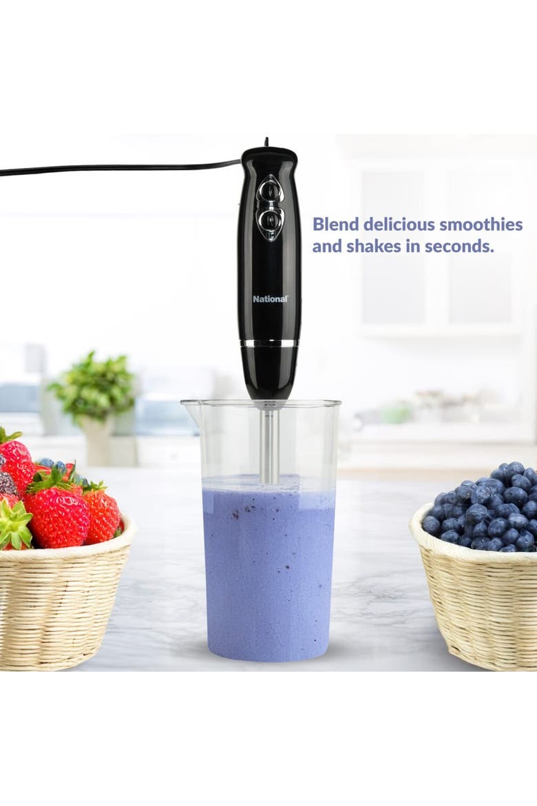 500 Watt Multi-Purpose 4-in-1 Two Speed Hand Blender, Alternate, color, Black