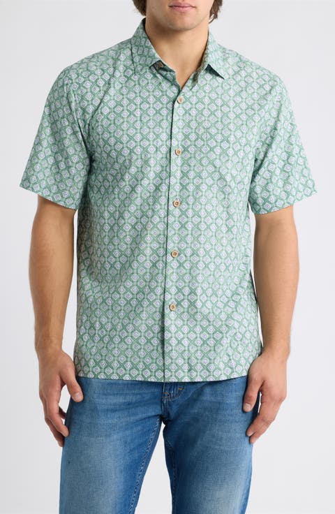 Coastal Ease Oak Park Geo Short Sleeve Shirt