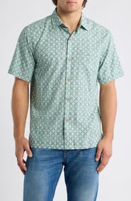Tommy Bahama Coastal Ease Oak Park Geo Short Sleeve Shirt