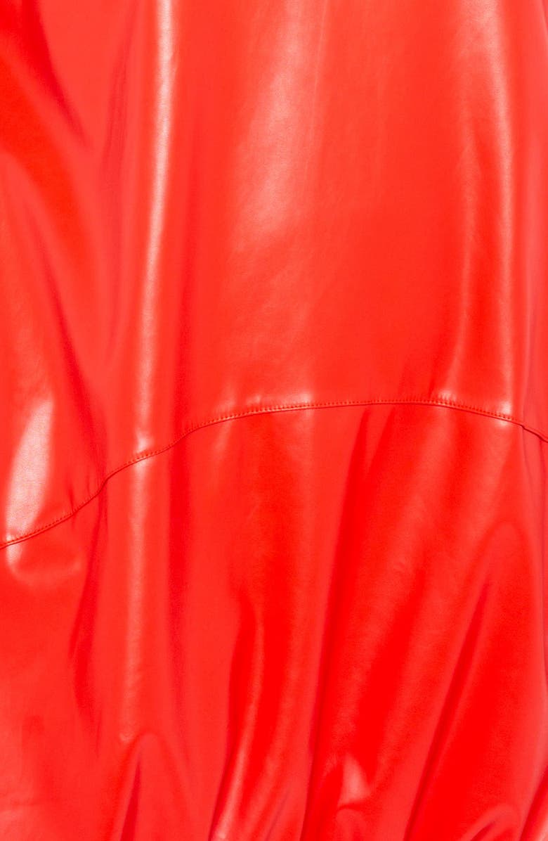 BUXOM COUTURE Bubble Faux Leather Minidress, Alternate, color, Red