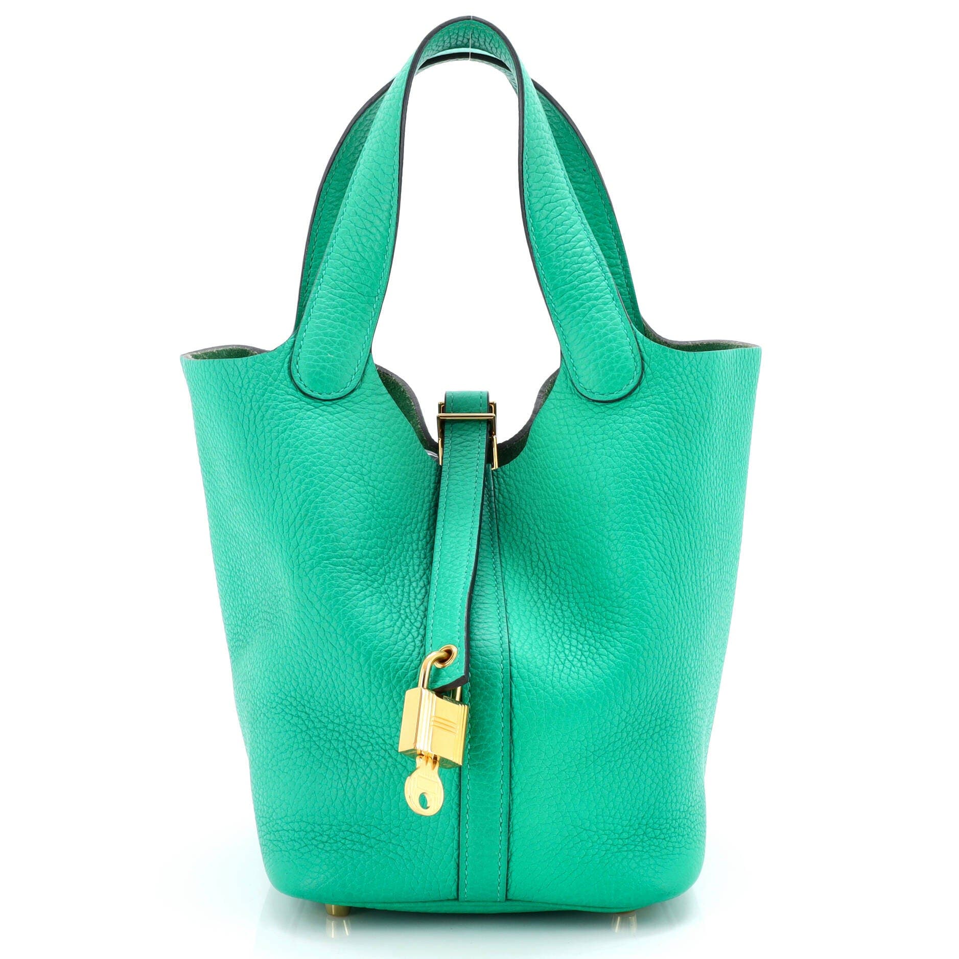 Pre-Owned Hermes Picotin Lock Bag Clemence PM, Main, color, 