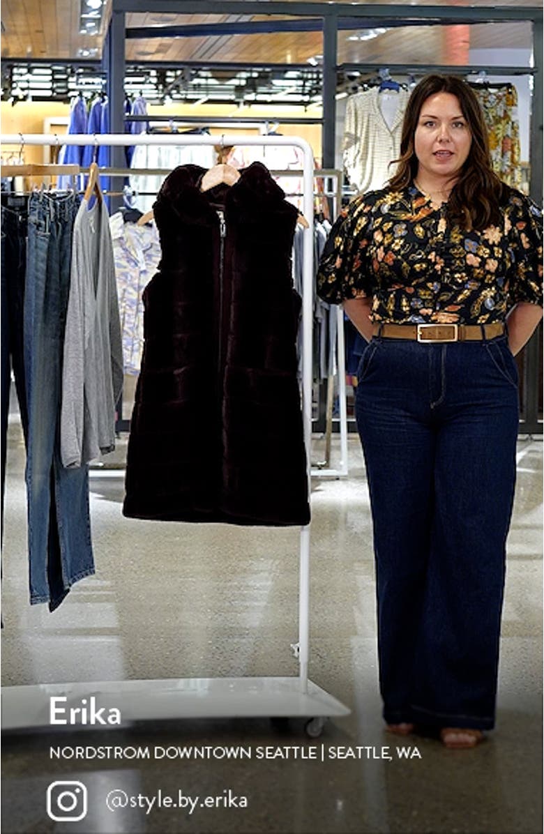 Hooded Faux Fur Vest, sales video thumbnail