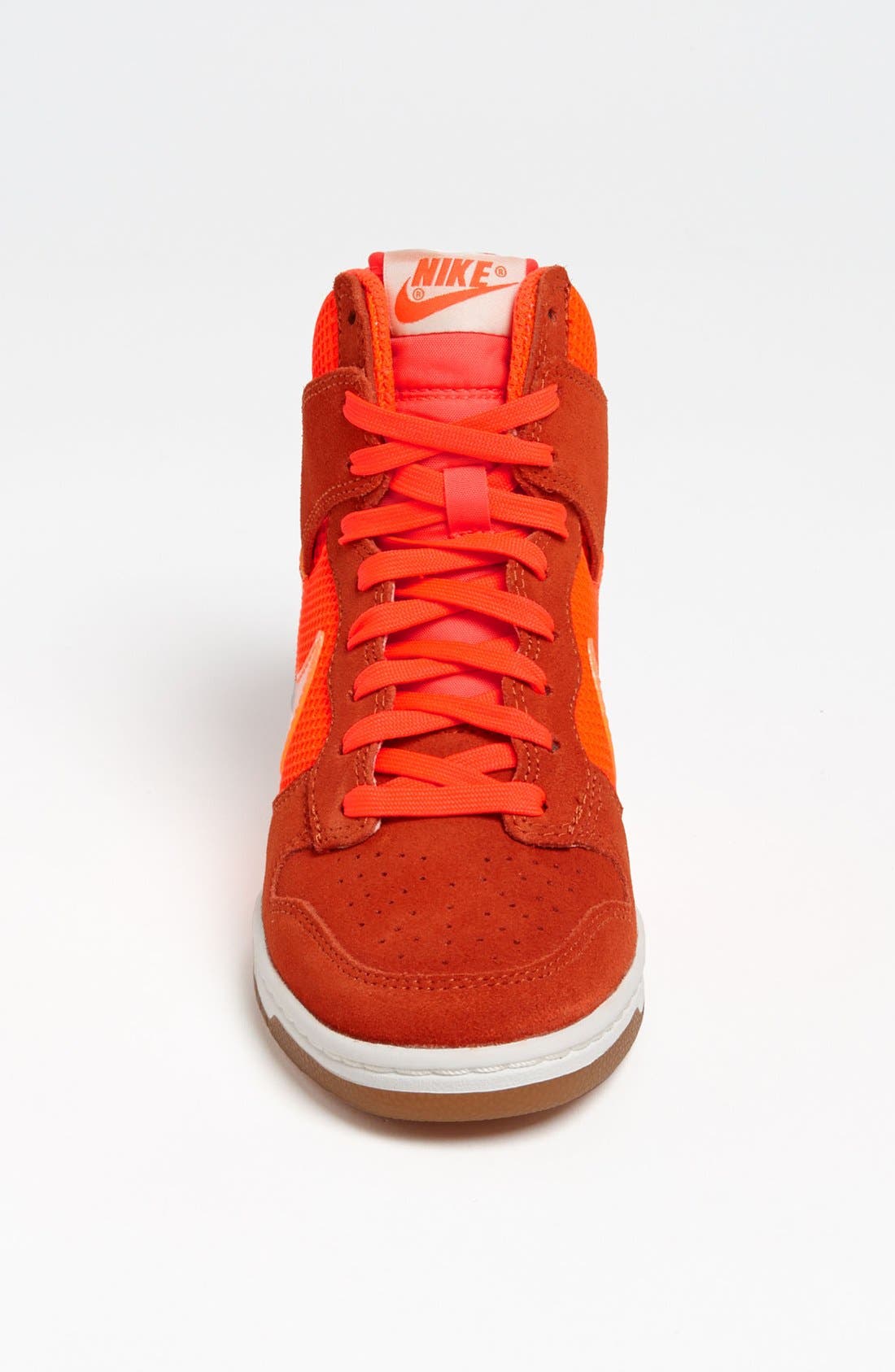 'Dunk Sky Hi' Wedge Sneaker, Alternate, color, ORANGE