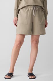Eileen Fisher Stretch Organic Cotton Drawstring Shorts