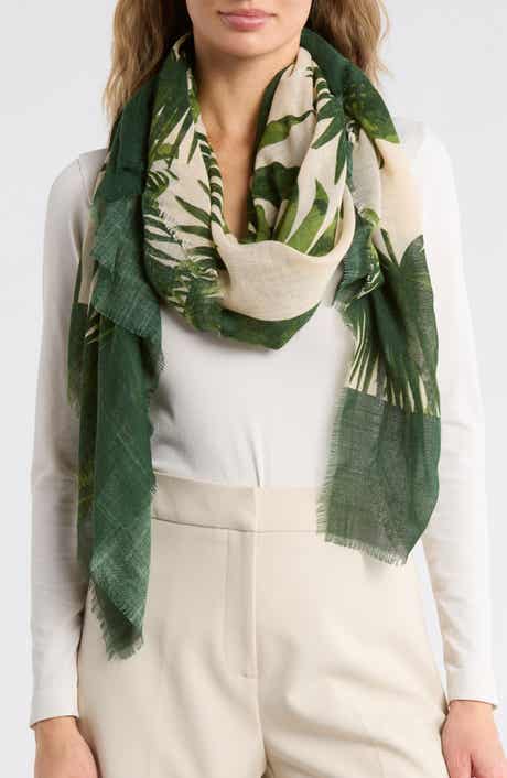 Palm Print Wrap Scarf