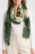 Vince Camuto Palm Print Wrap Scarf