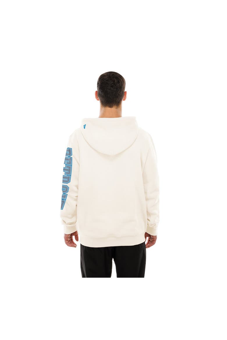 Men's New Era  Cream Detroit Lions Dune Dust Hoodie, Alternate, color, Cream