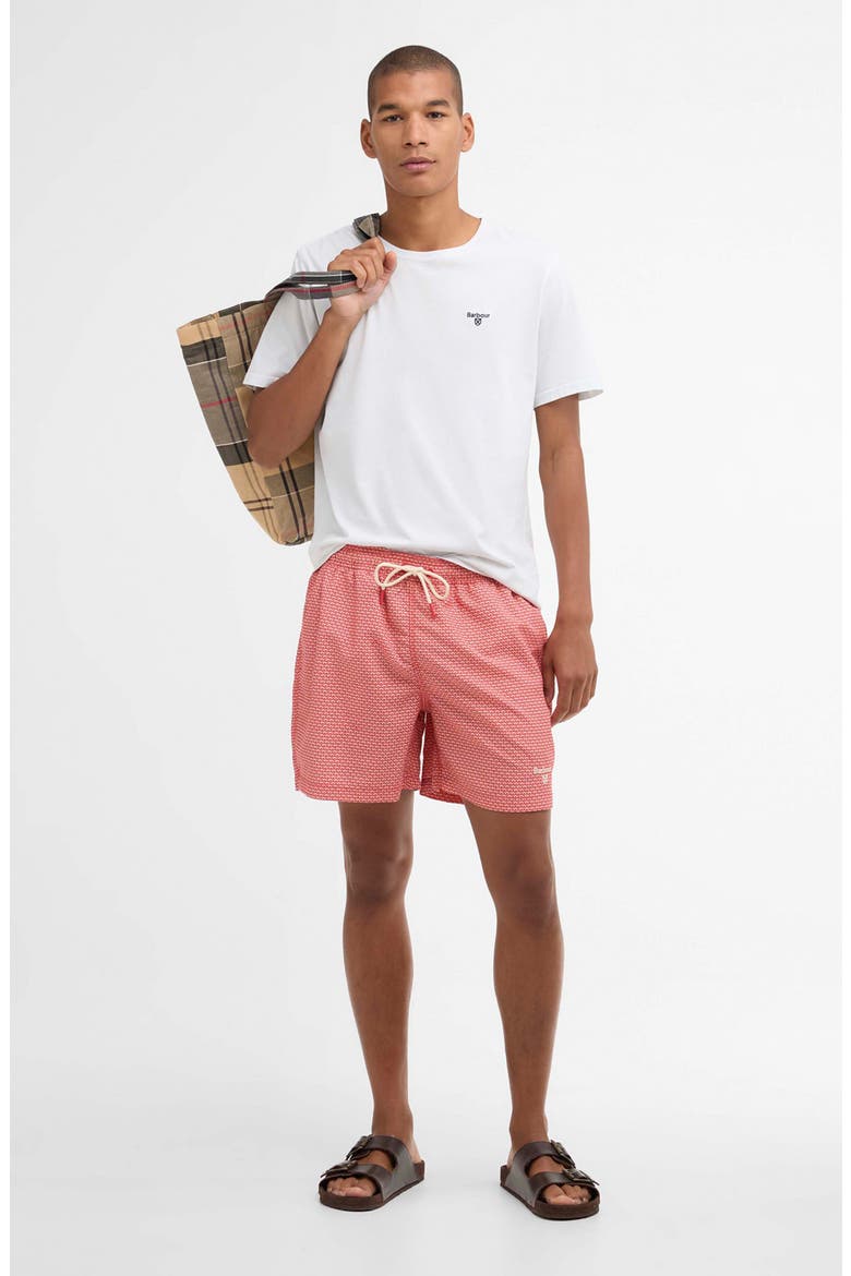 Shell Swim Trunks, Alternate, color, RED