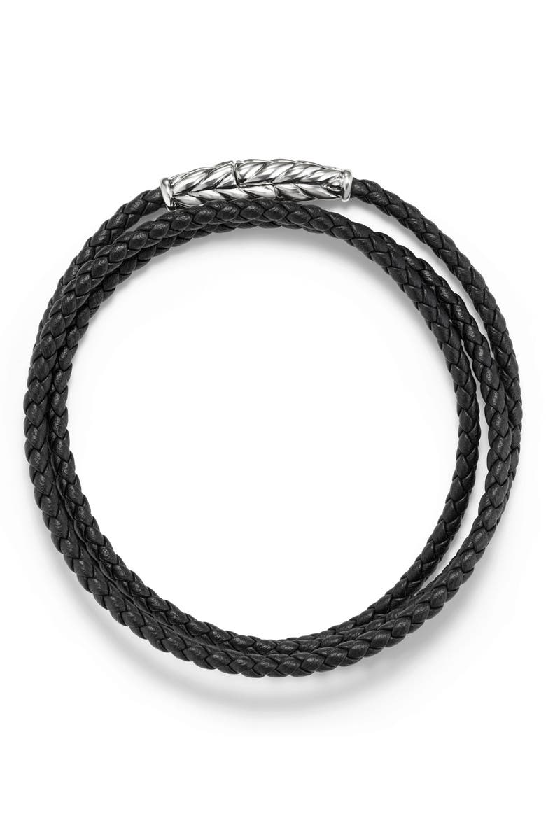 David Yurman Men's Chevron Triple Wrap Bracelet, Alternate, color,
