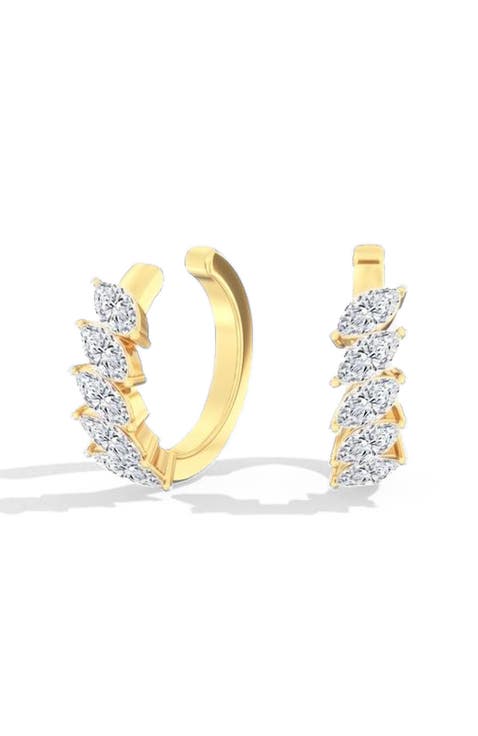 Marquise Lab Diamond Ear Cuff in 14K Gold