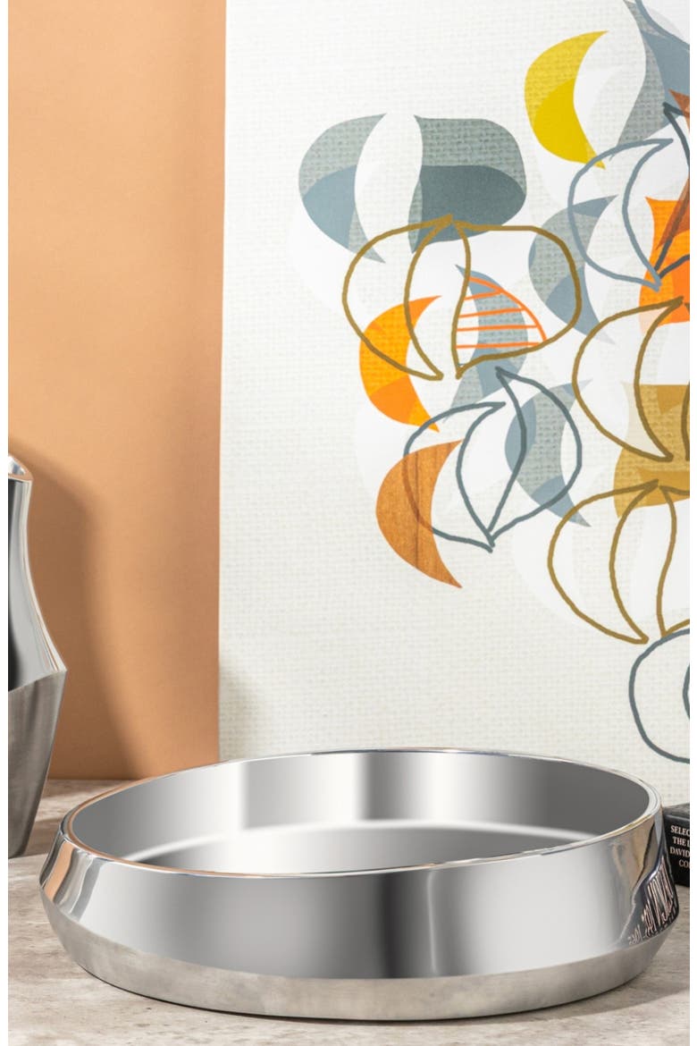 Symphony Low Bowl, Alternate, color, SILVER