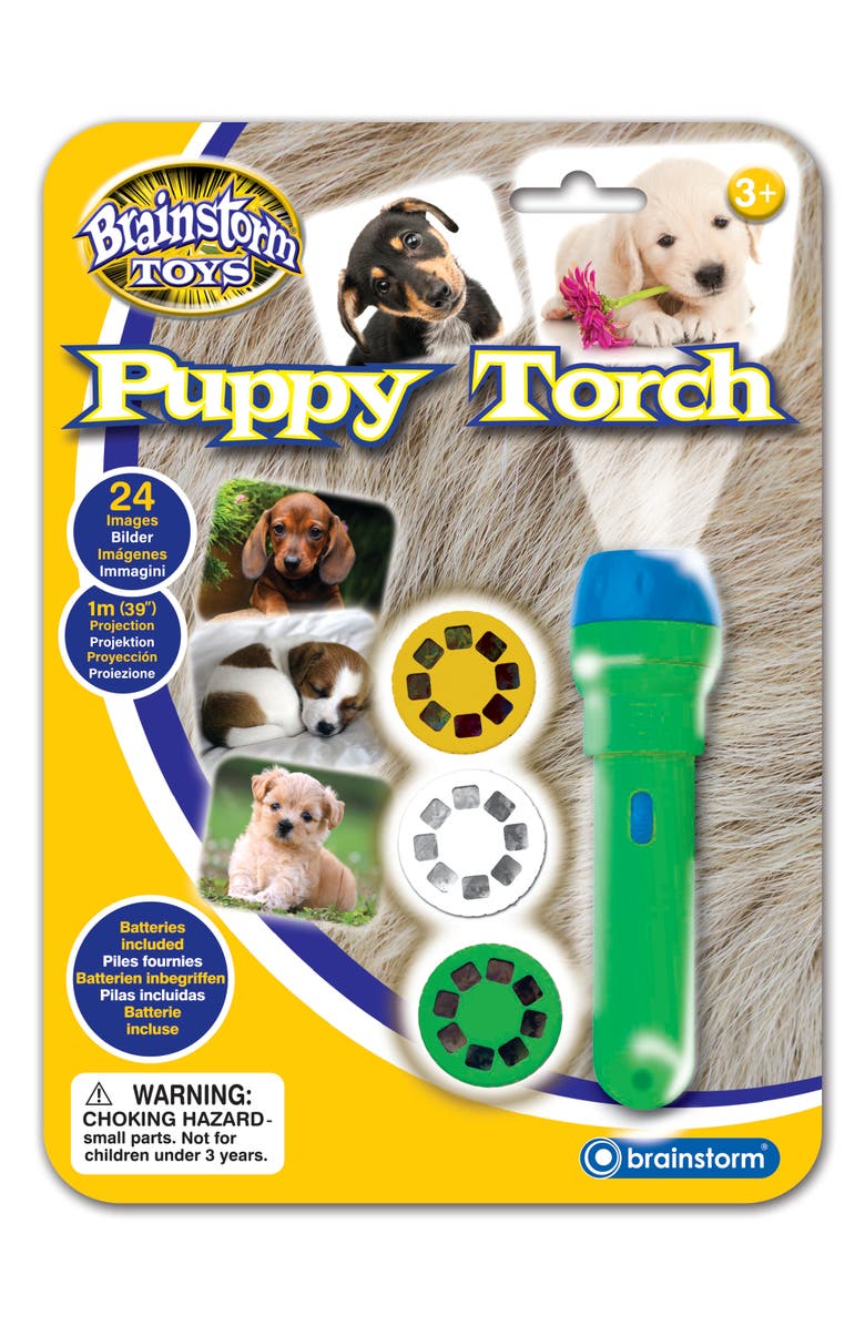 Brainstorm Toys Puppies Torch and Projector, Ages 3+, Main, color, Multicolored