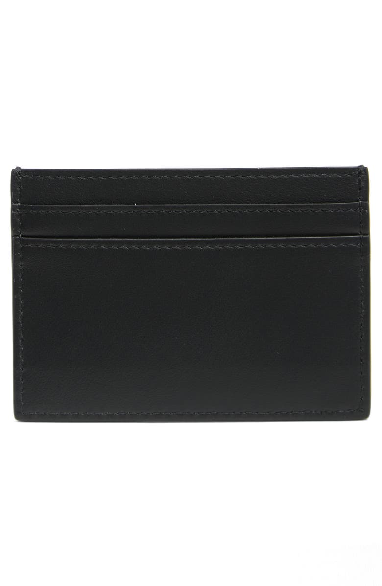 Moschino Leather Card Case, Alternate, color, 
