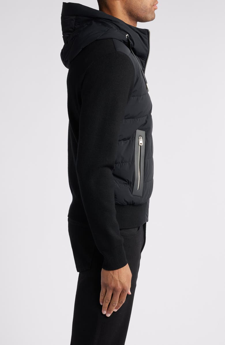 Mackage Andrew Quilted Down Stretch Mixed Media Jacket, Alternate, color, 