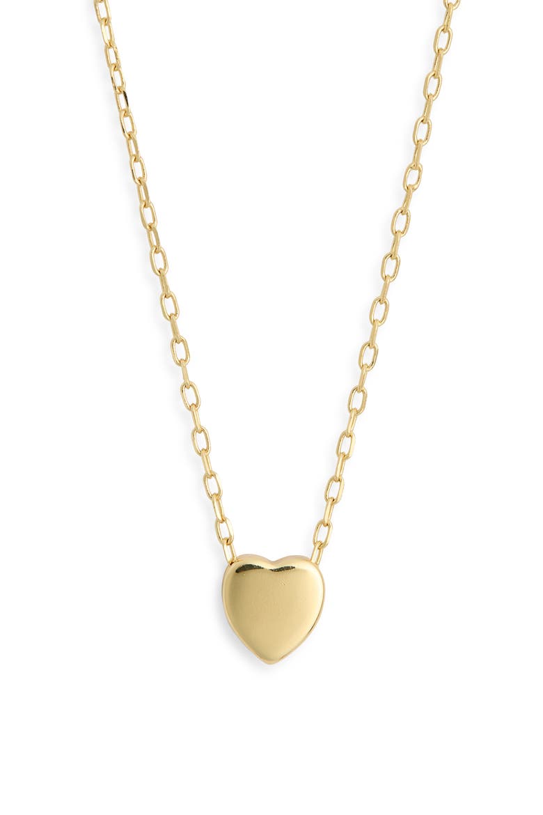 Sliding Heart Pendant Necklace, Alternate, color, GOLD