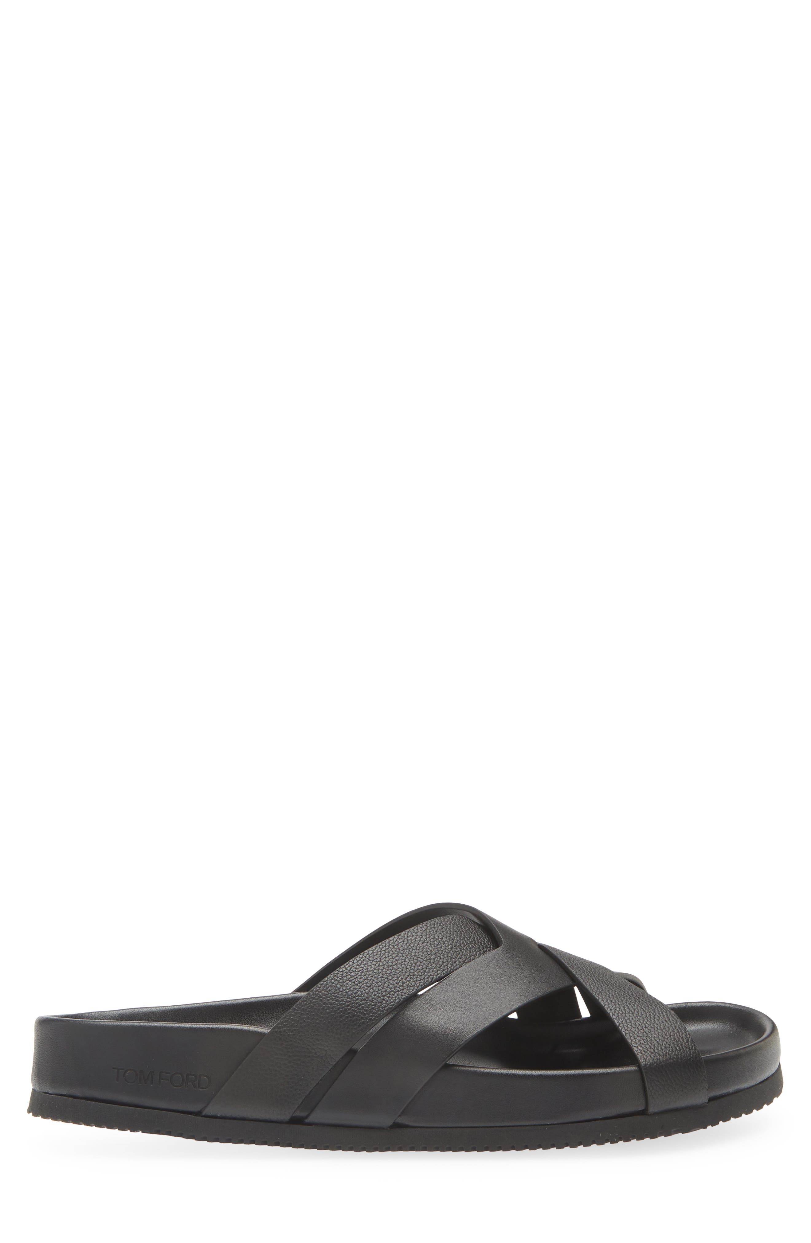 TOM FORD Slide Sandal, Alternate, color, Black