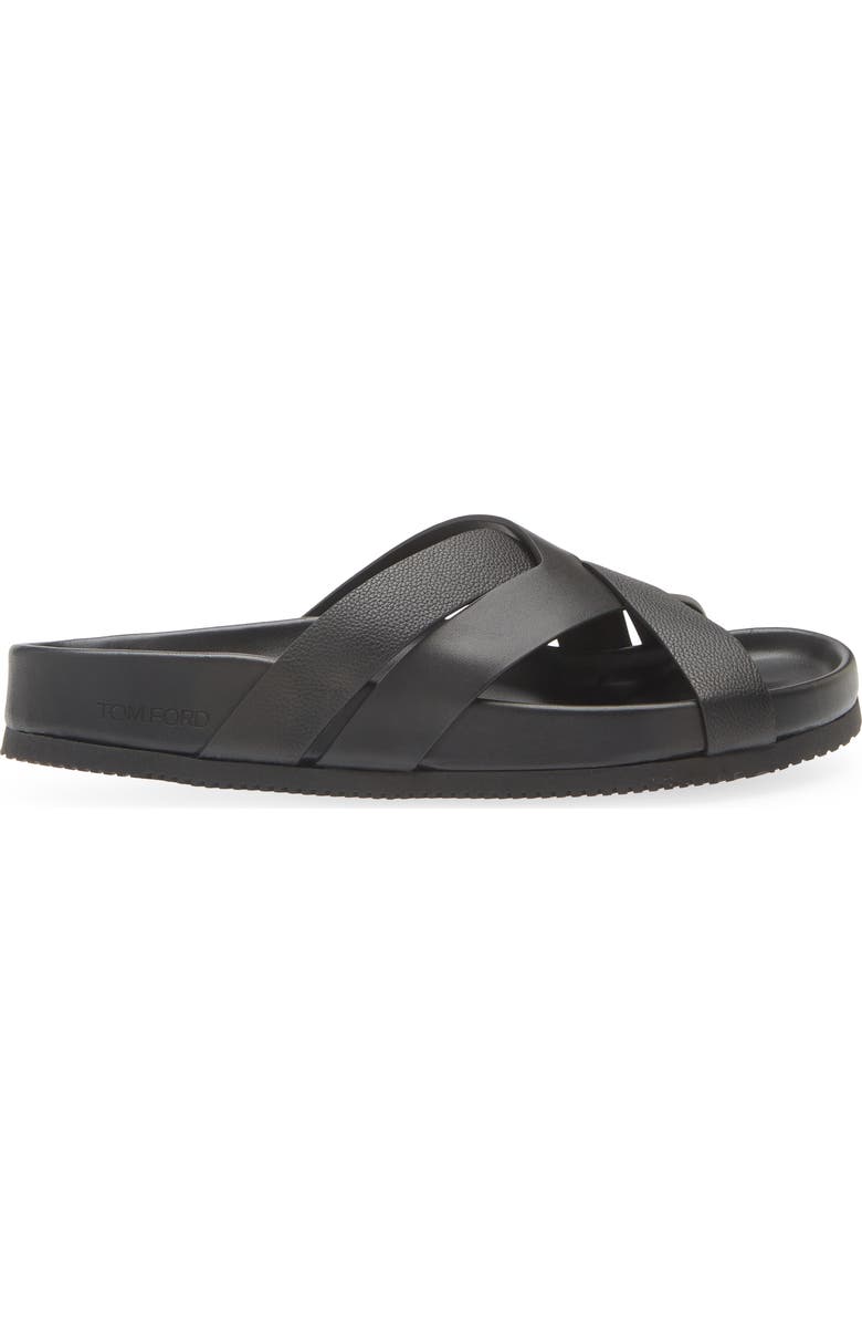 TOM FORD Slide Sandal, Alternate, color, Black