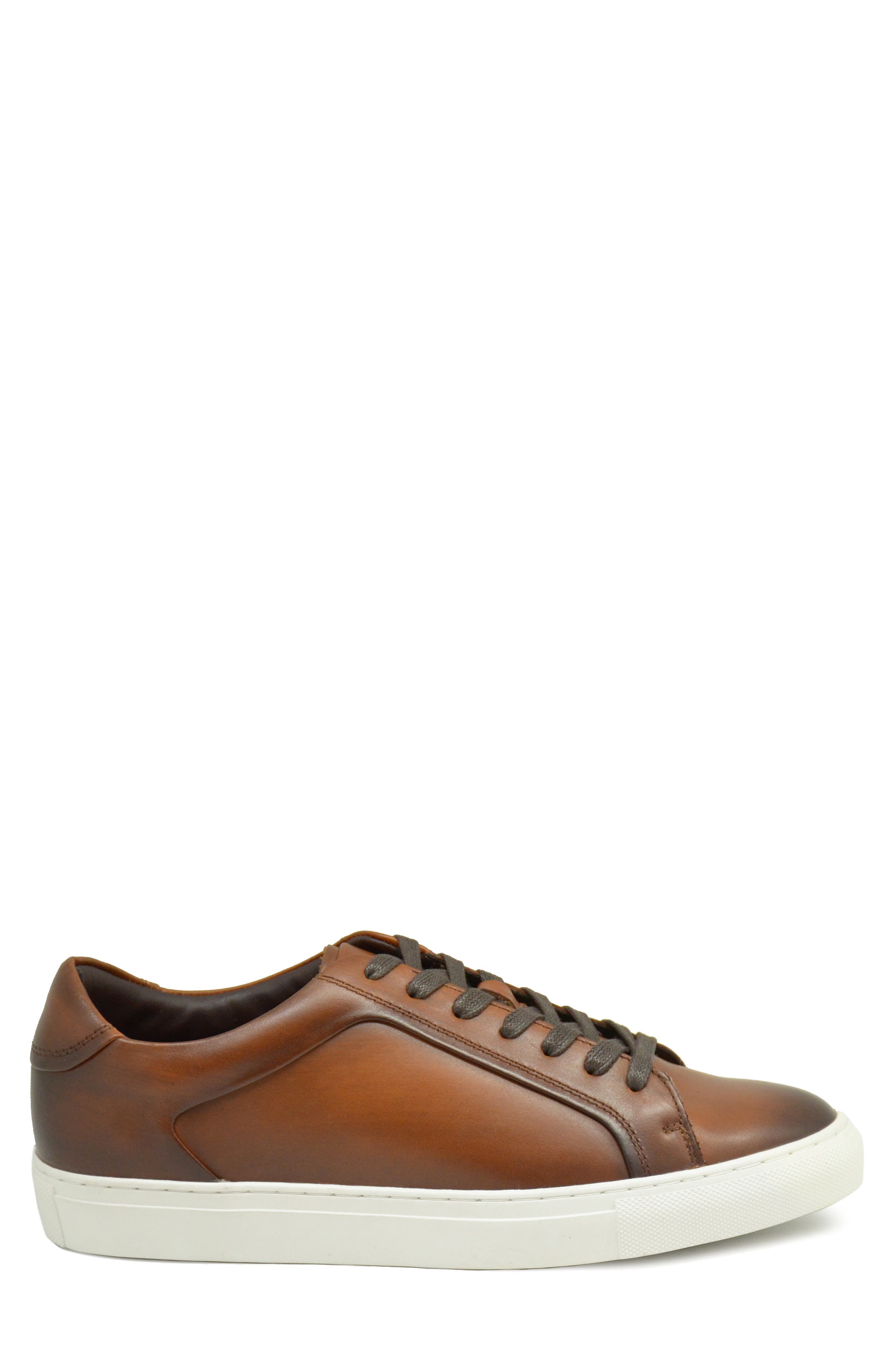 Teo Low Top Sneaker, Alternate, color, COGNAC