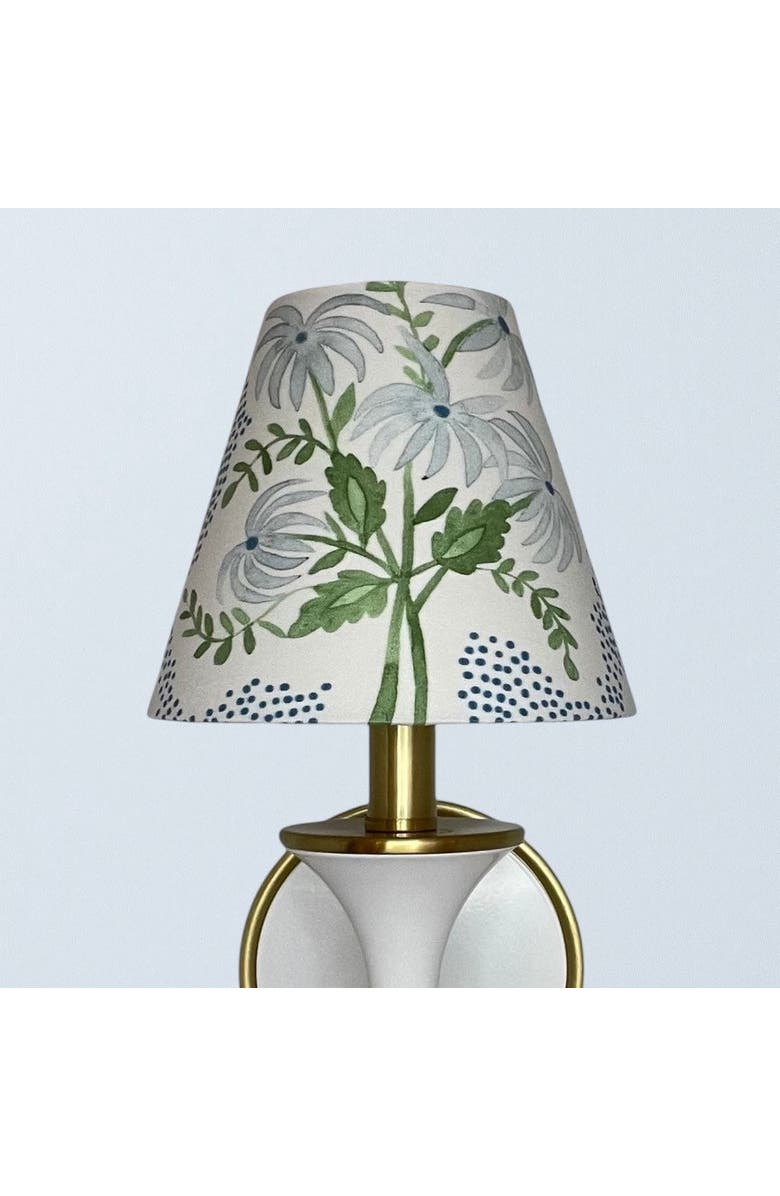 Winterborne Decor Blue Floral Sconce Shade in Pearl's Bouquet, Alternate, color, Blue