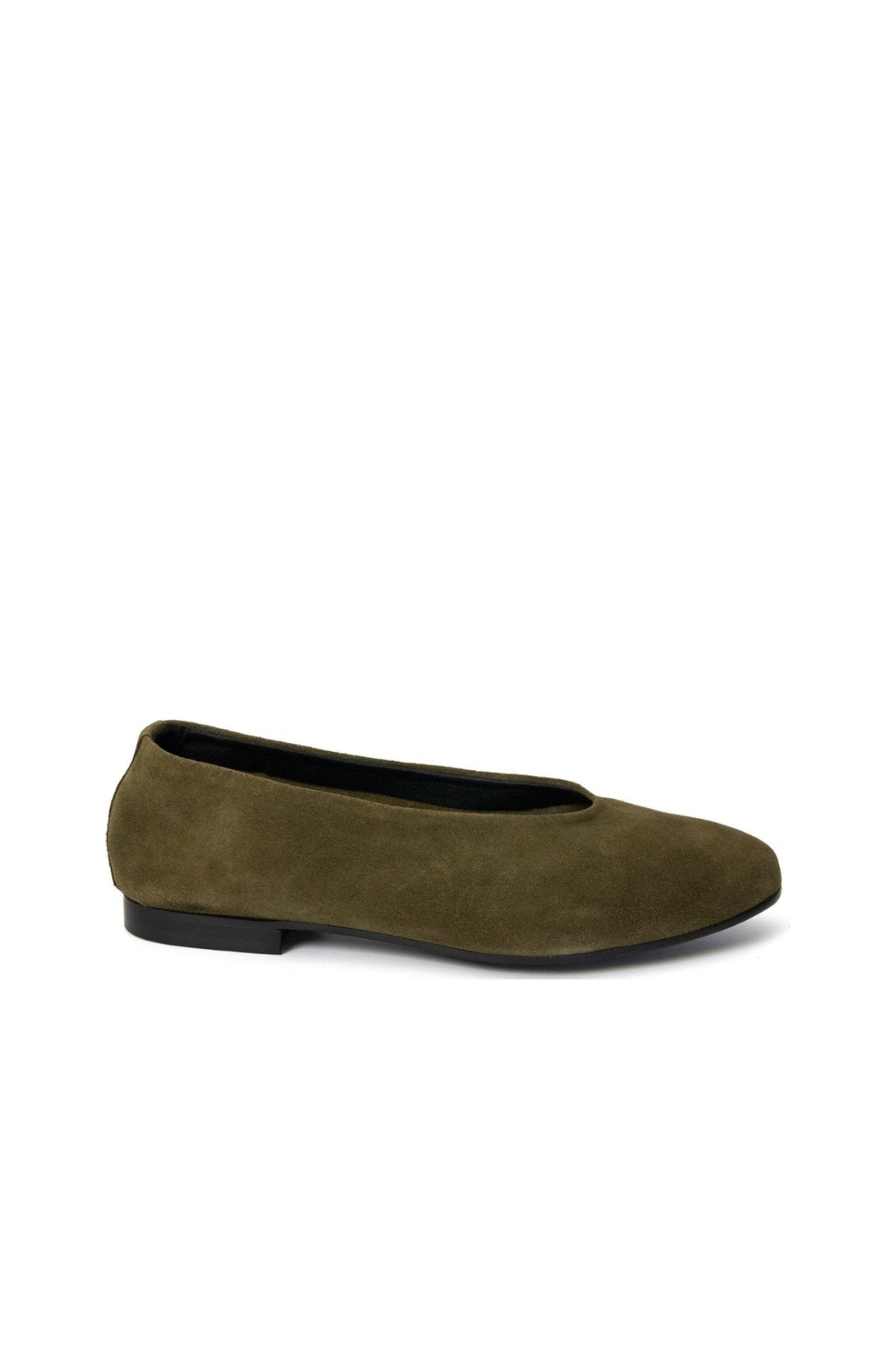 Lucrecia Ballet Flat, Alternate, color, Hunting Green