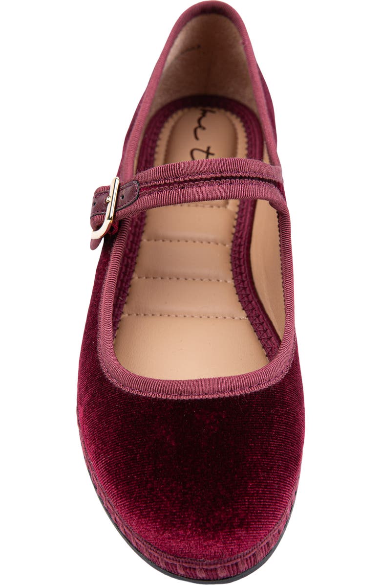 Me Too Gamma Ballet Flat, Alternate, color, Dark Wine