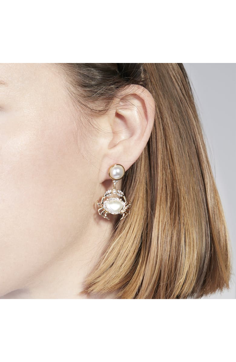 Bill Skinner Studio Crab Drop Earrings, Alternate, color, Crab