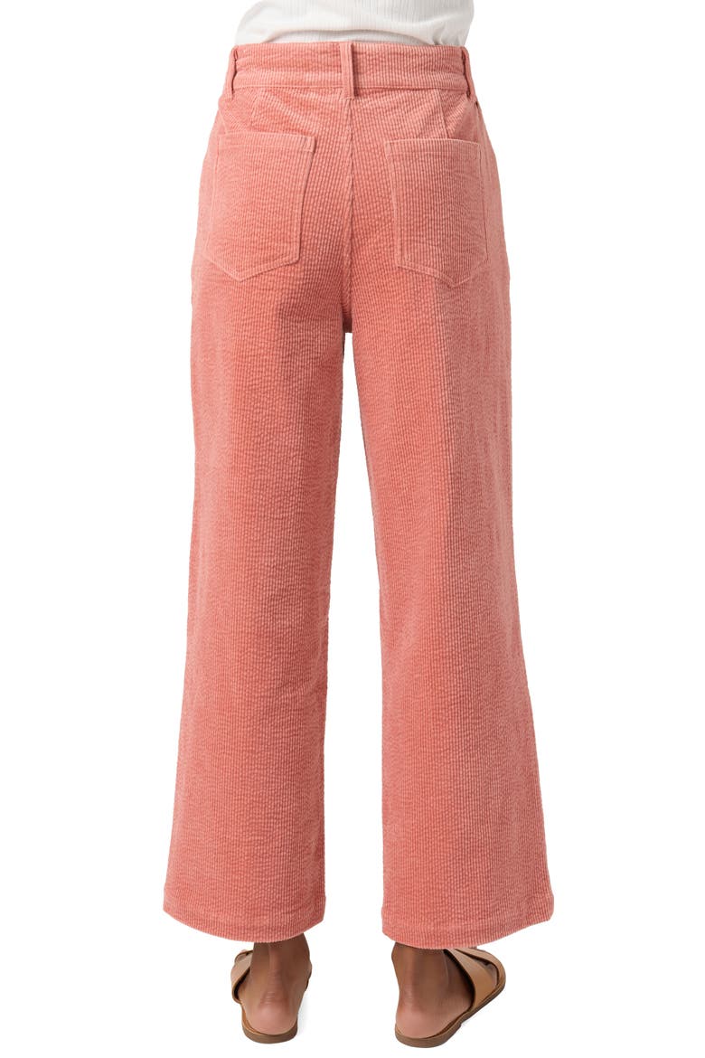 Langford High Waist Crop Corduroy Pants, Alternate, color, DESERT SAND