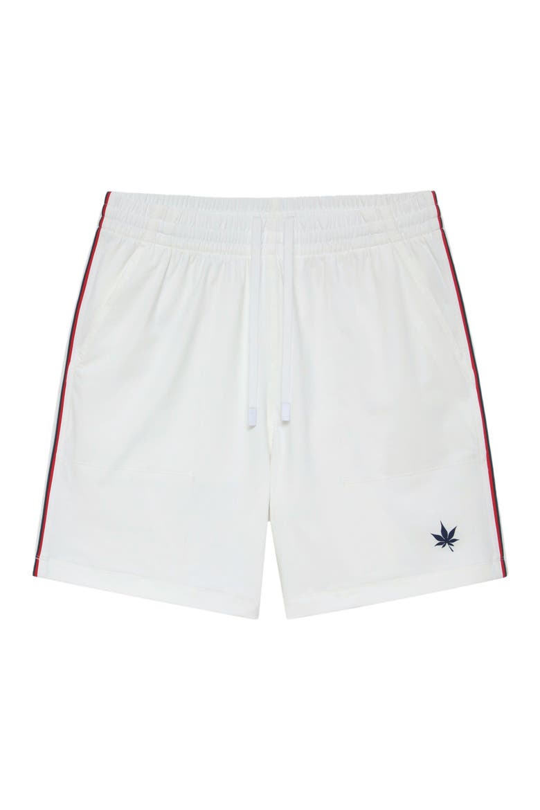 7" Tipped Peak Performance Short, Main, color, White Red Navy