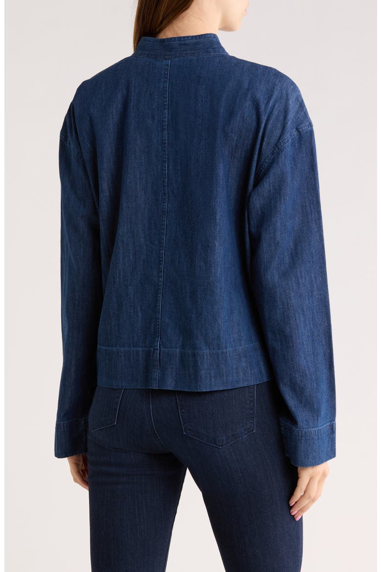 Casual Denim Jacket, Alternate, color, MEDIUM WASH