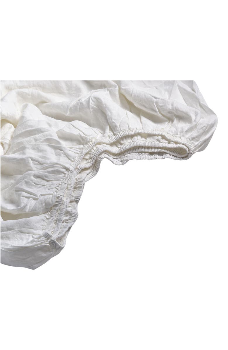 PIGLET IN BED Linen Fitted Sheet, Alternate, color,