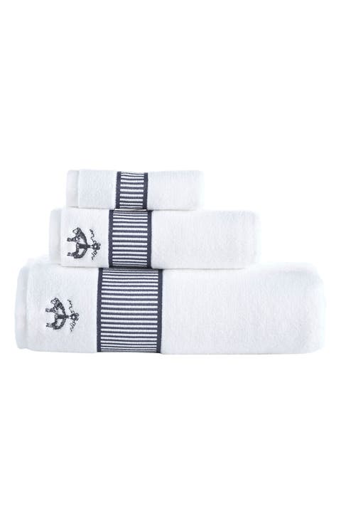 Fancy Border Turkish Cotton 3-Piece Towel Set