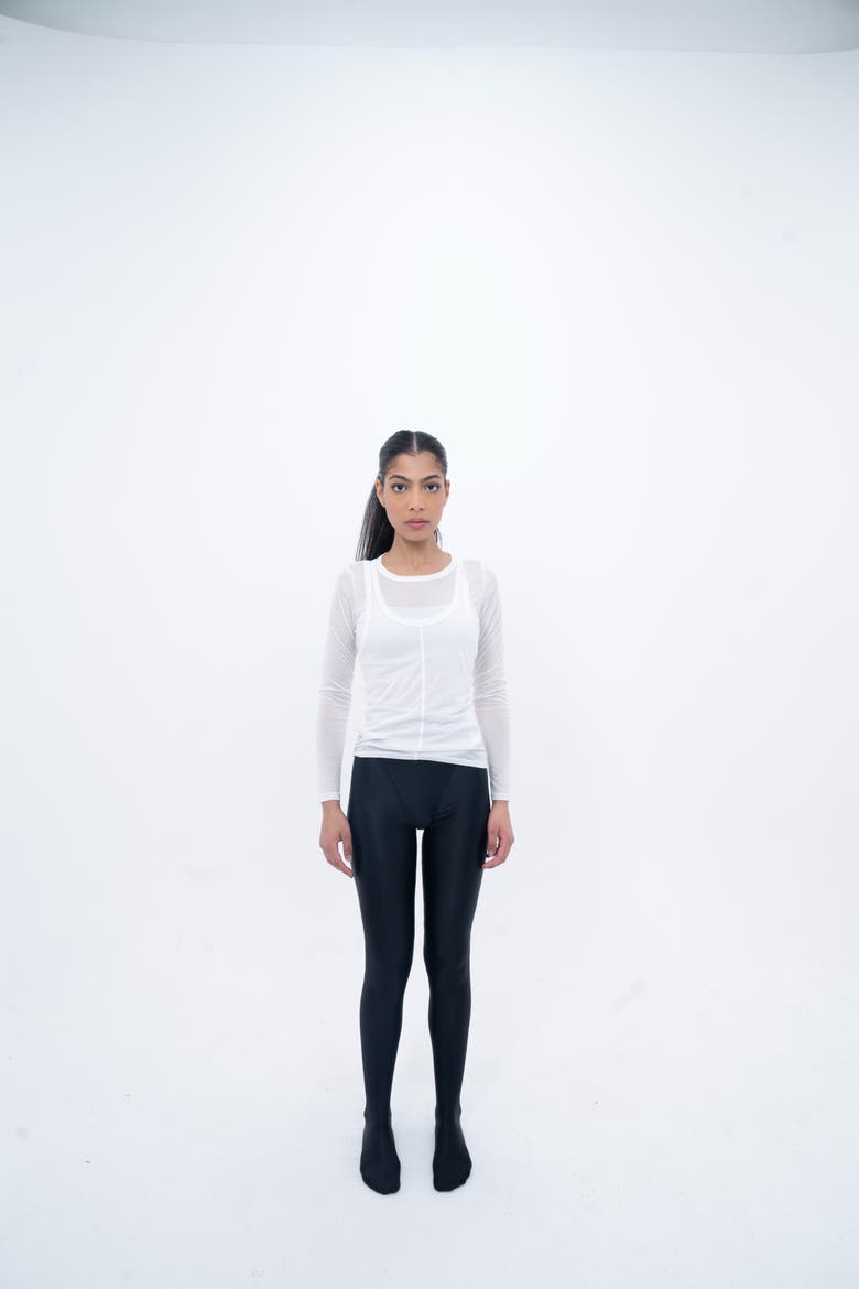 Layered Tee, Alternate, color, White