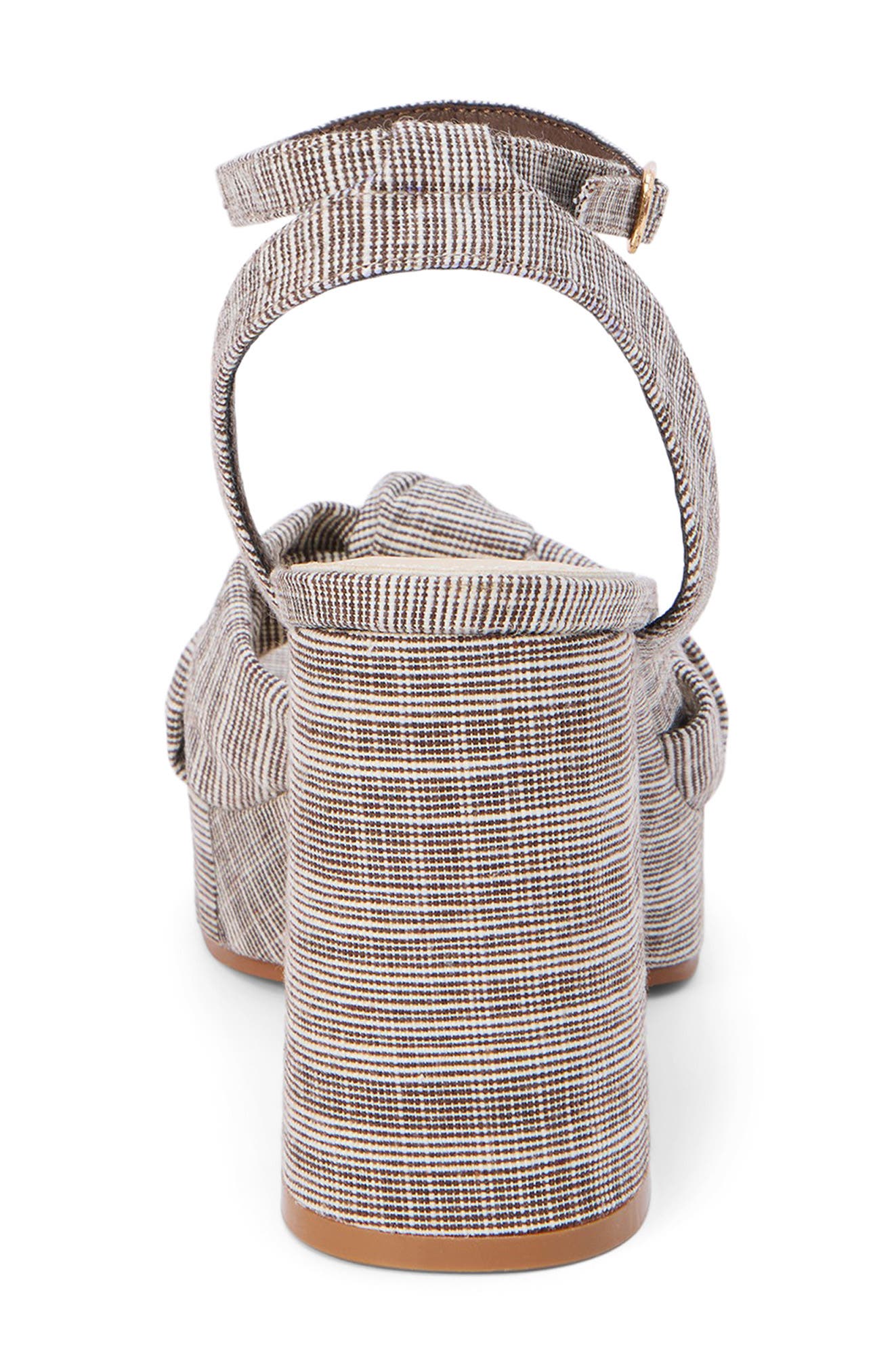 Platform Ankle Strap Sandal, Alternate, color, BROWN STRIPE