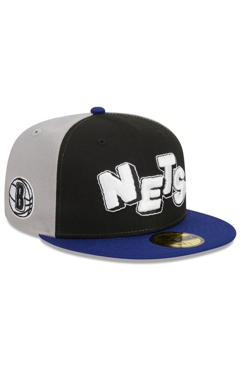 New Era Men's New Era  Black/Navy Brooklyn Nets 2023/24 City Edition 59FIFTY Fitted Hat, Alternate, color, 