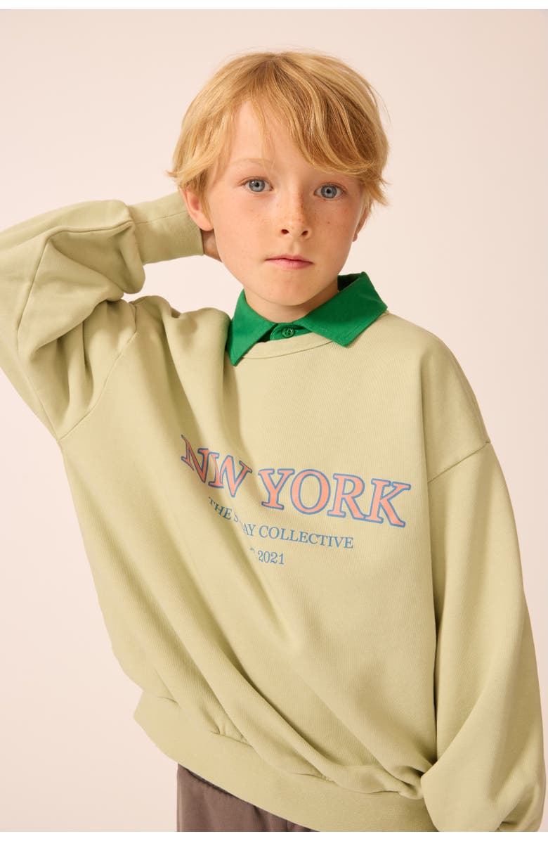 The Sunday Collective Organic Weekend Sweatshirt, Alternate, color, Sonnet Sage