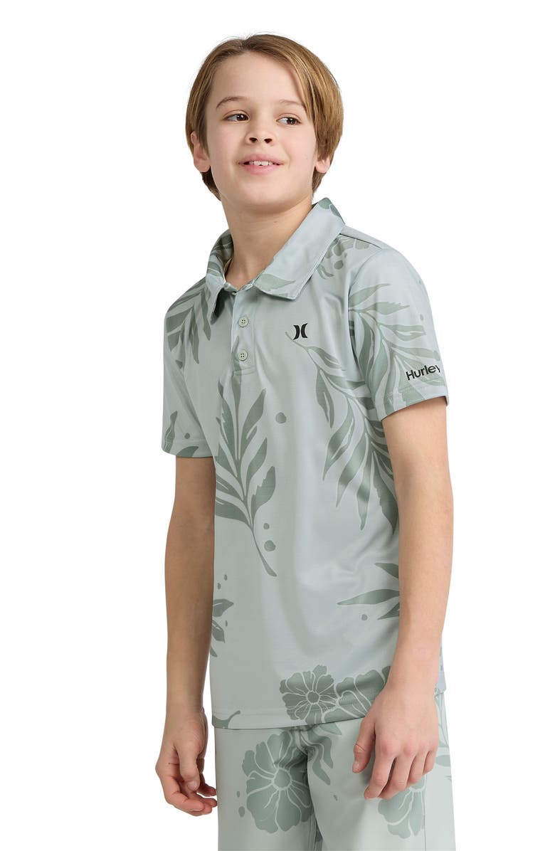 Hurley Kids' Belmont Polo, Alternate, color, Aqua Gray