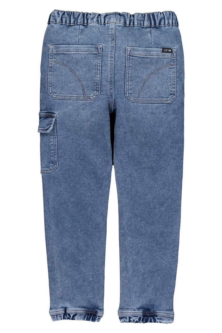 Kids' Cargo Denim Joggers, Alternate, color, DARK WASH