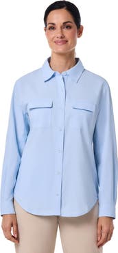 Coolibar Women's Mylitta Travel Long Sleeve Shirt, UPF 50+ Sun Protection