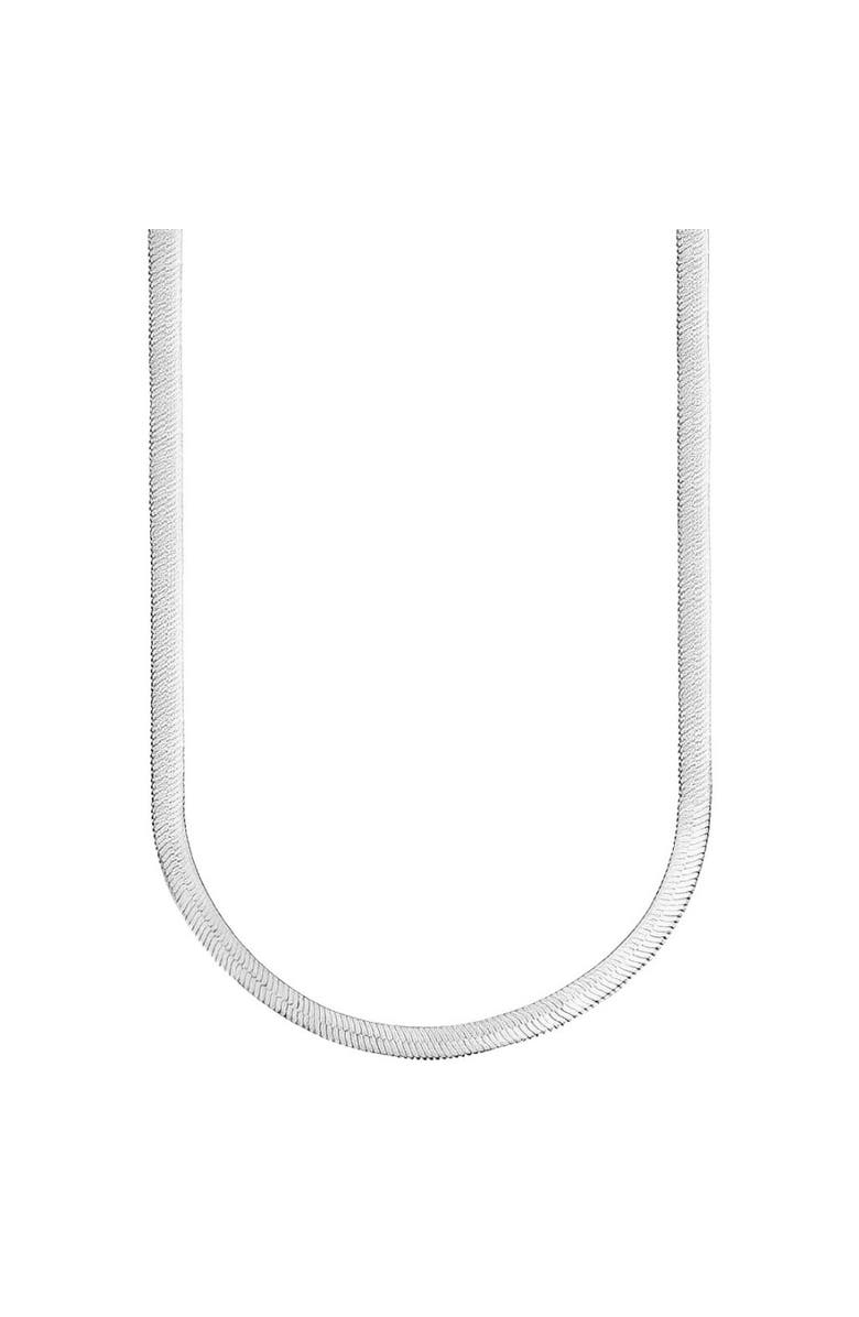 Donatello Gian Sterling Silver Thick Herringbone Necklace, Main, color, Silver