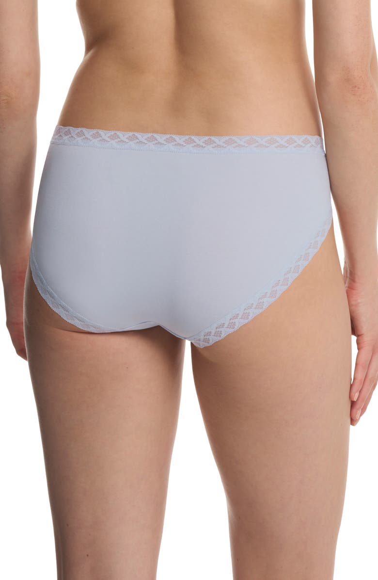 Natori Bliss Cotton French Cut Briefs, Alternate, color, Frosted Sky