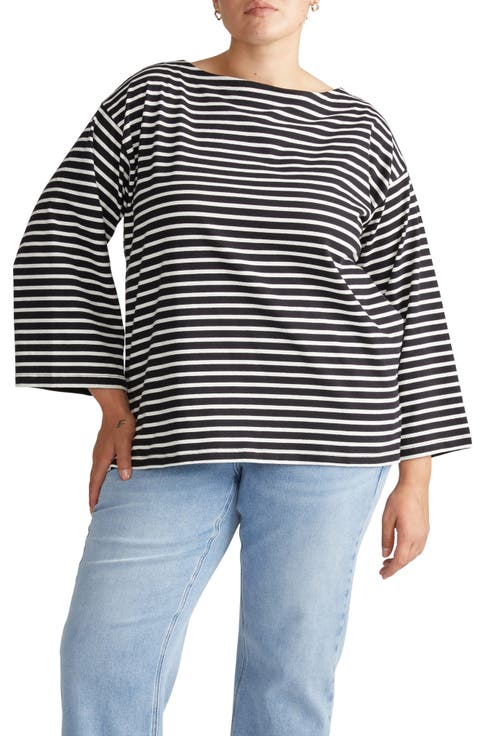 Montauk Breton Stripe Top (Plus)