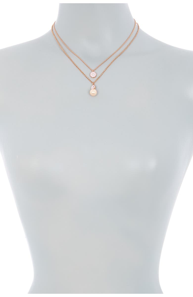 Kate Spade New York double pendant layered necklace, Alternate, color,