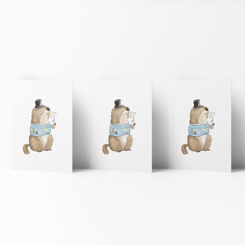 Everyday Greeting Card Pack (3ct) "Groundhog Sunshine"