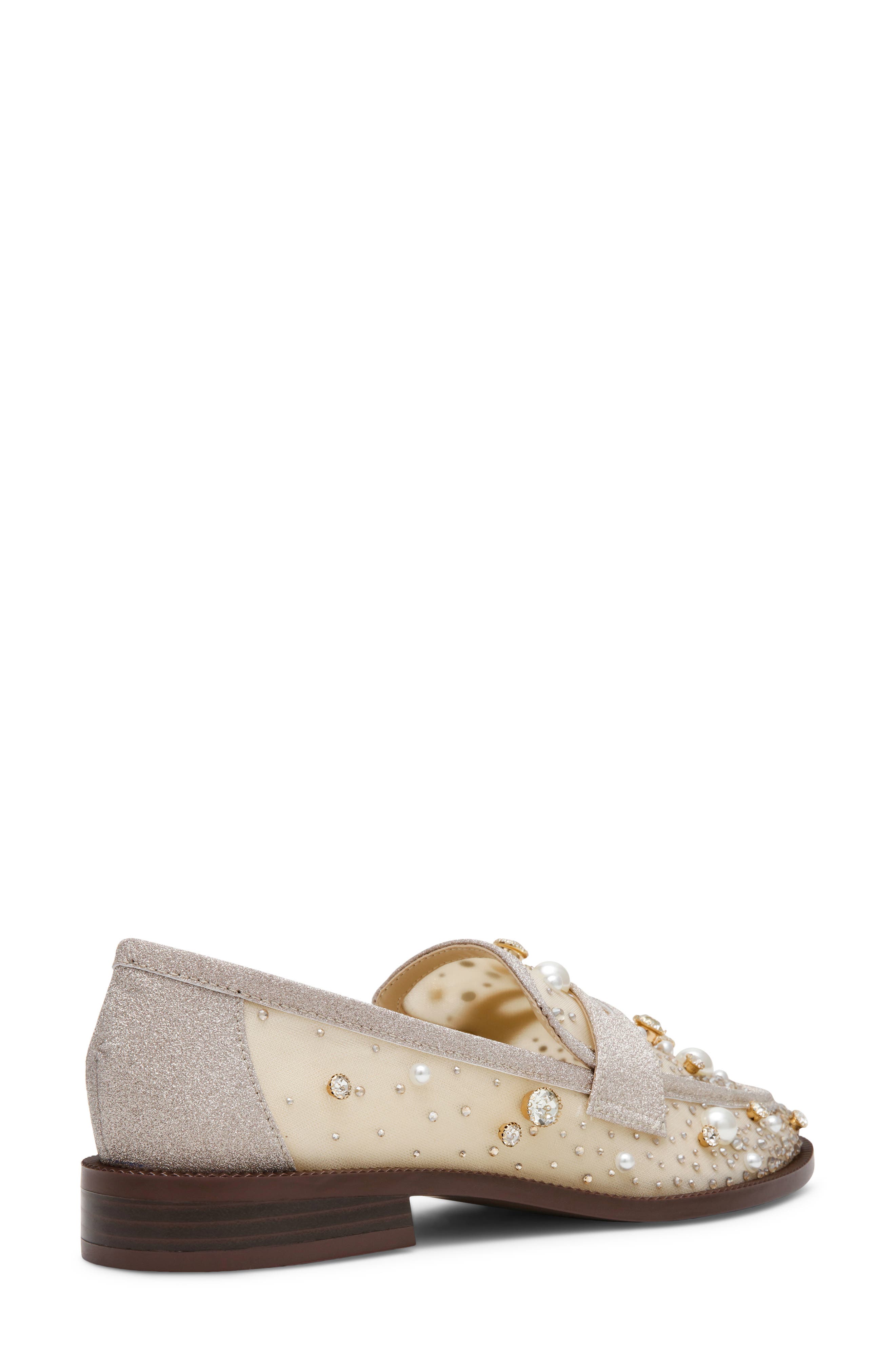 Maren Crystal Loafer, Alternate, color, LIGHT GOLD