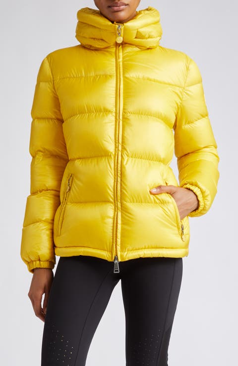 ジャケット MONCLER Woman Jacket Yellow Cream 1A00006597YD 04A Rent Moncler Yellow Jacket | By Rotation US