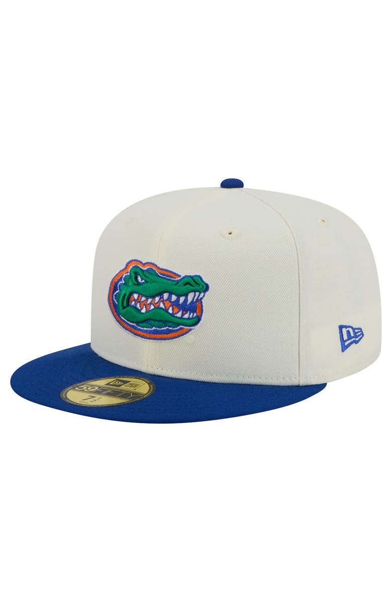 New Era Men's New Era Cream Florida Gators Chrome 59FIFTY Fitted Hat, Alternate, color, 